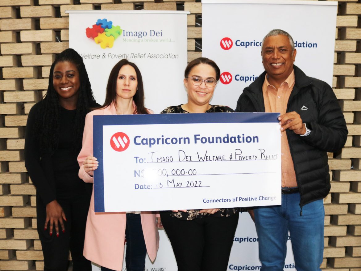 Capricorn Foundation Donates N$500 000 to Imago Dei Welfare and Poverty Relief