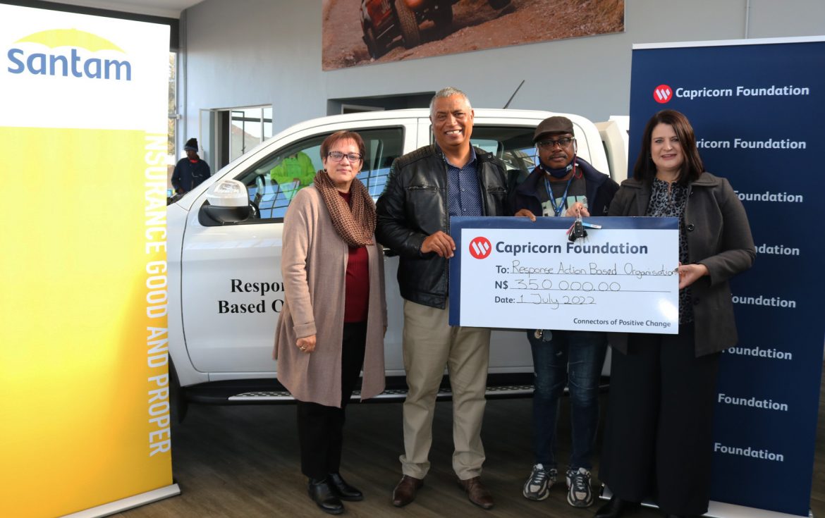 Capricorn Foundation supports Response Action BasedOrganisation to curb violence in our communities