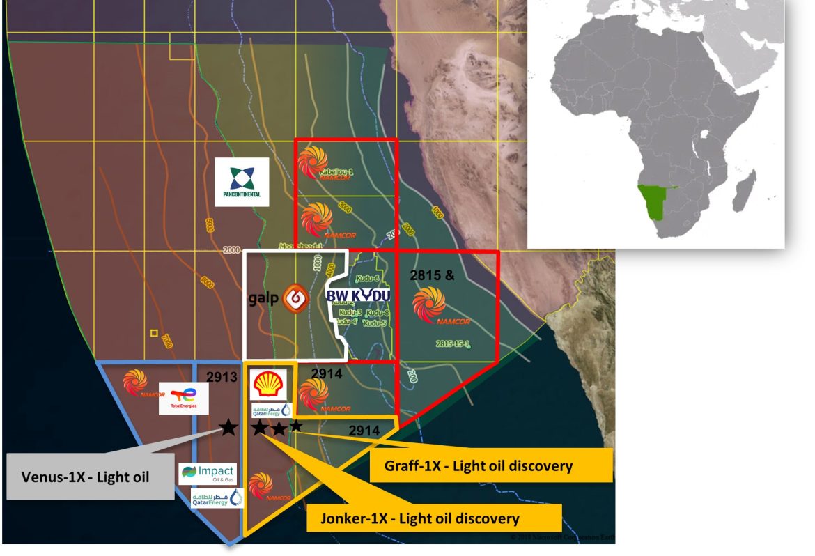 Namcor, Shell and QatarEnergy discover light oil in offshore Namibia