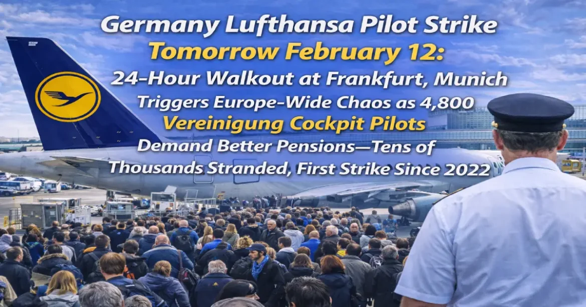 Mass Lufthansa strike disrupts travel in Germany