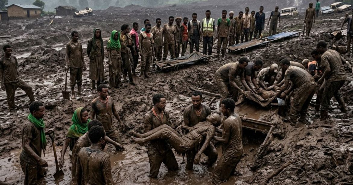 Ethiopia declares three-day mourning for landslide victims as death toll hits 100