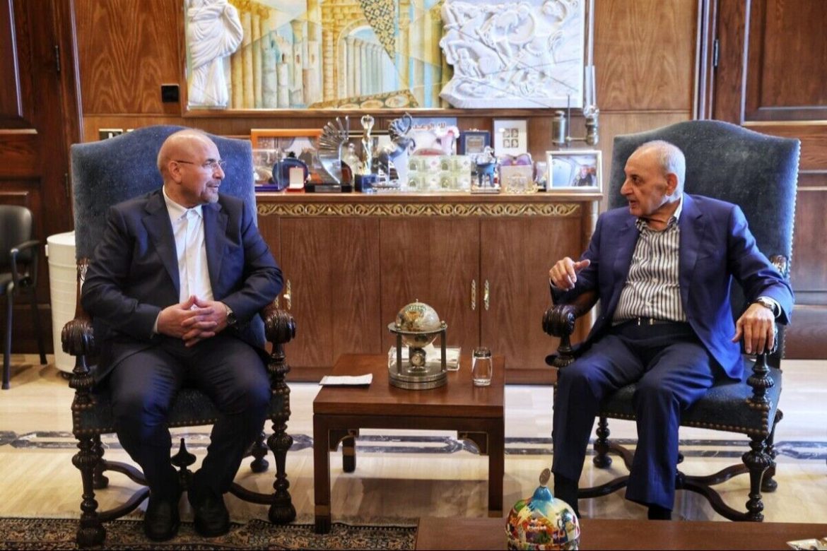 Iranian, Lebanese parliament speakers urge Israeli withdrawal as “conflict control unit” set up under Iran-U.S. MoU